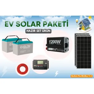 Güneş Enerji Paketi Yaz Kış Kullanım Solar Paket